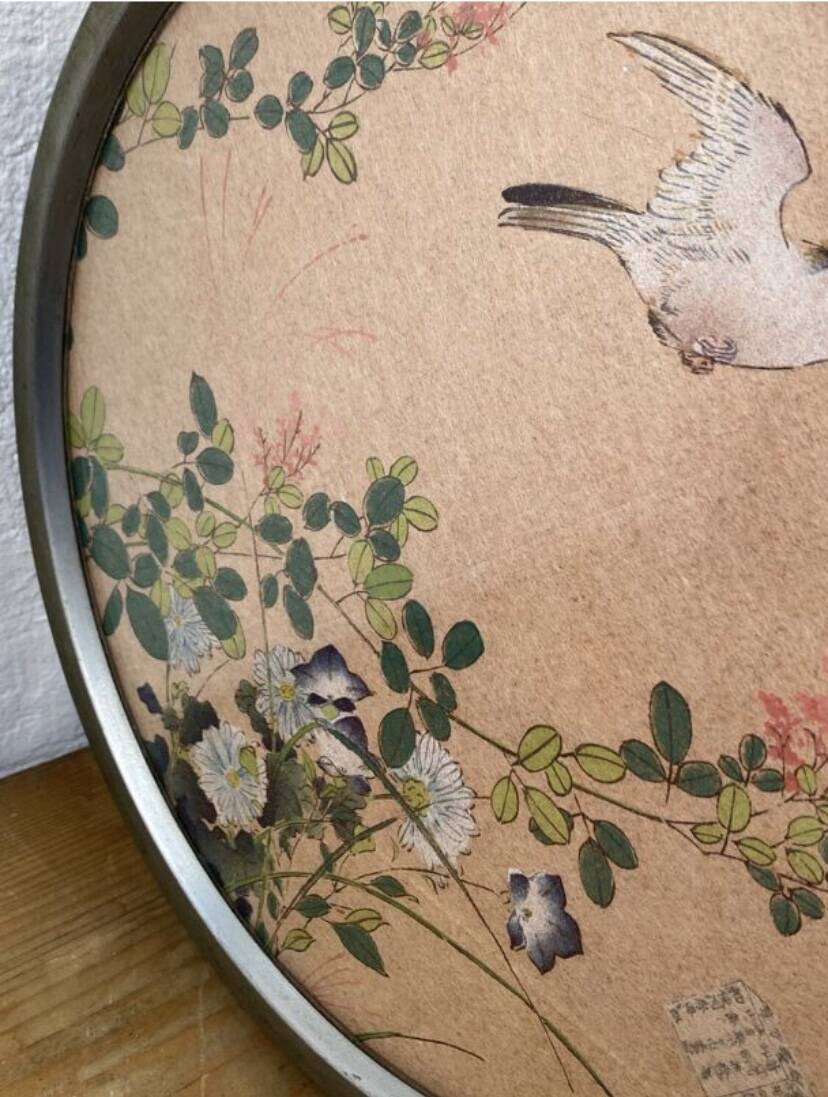 Vintage wooden pedestal table