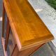 Louis Philippe display cabinet made of solid wood from the 1960s.