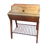 Small sewing table in vintage light cherry
