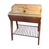 Small sewing table in vintage light cherry