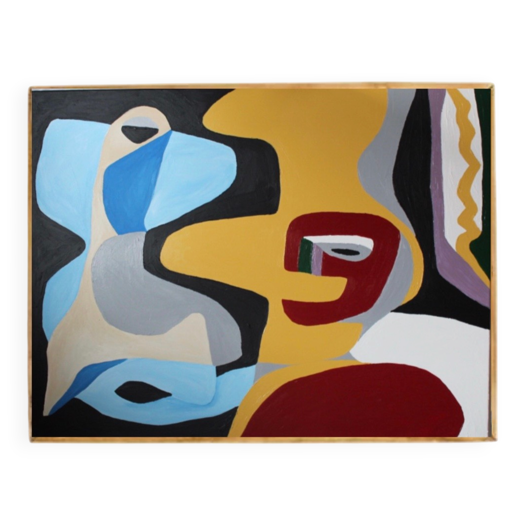 Peinture unique colorée, d'après Le Corbusier
