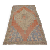 Tapis vintage noué à la main Oushak sku 2414