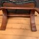 Tabouret en peau de chameau années 1960