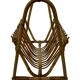 Vintage Rattan Magazine Basket Newspaper Rack 60s Rohe