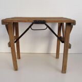 Antique wooden folding seat