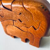 Wooden elephant puzzle