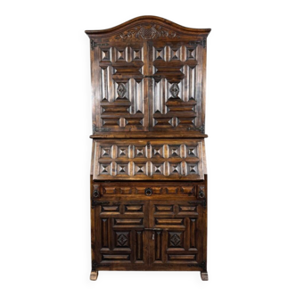 Carved wooden writing desk, Neo-Renaissance style, late 19th century