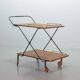 Scandinavian Minimalistic Foldable and Mobile Teak Tea Trolley Denmark 50S