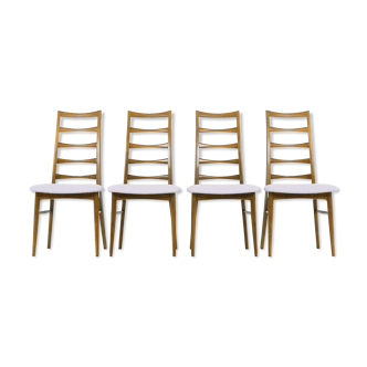 Set of 4 Liz chairs by Niels Koefoed 1960's