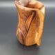 Artisanal Vintage Pitcher Carved Solid Olive Wood Hnos Olivo Spain (17