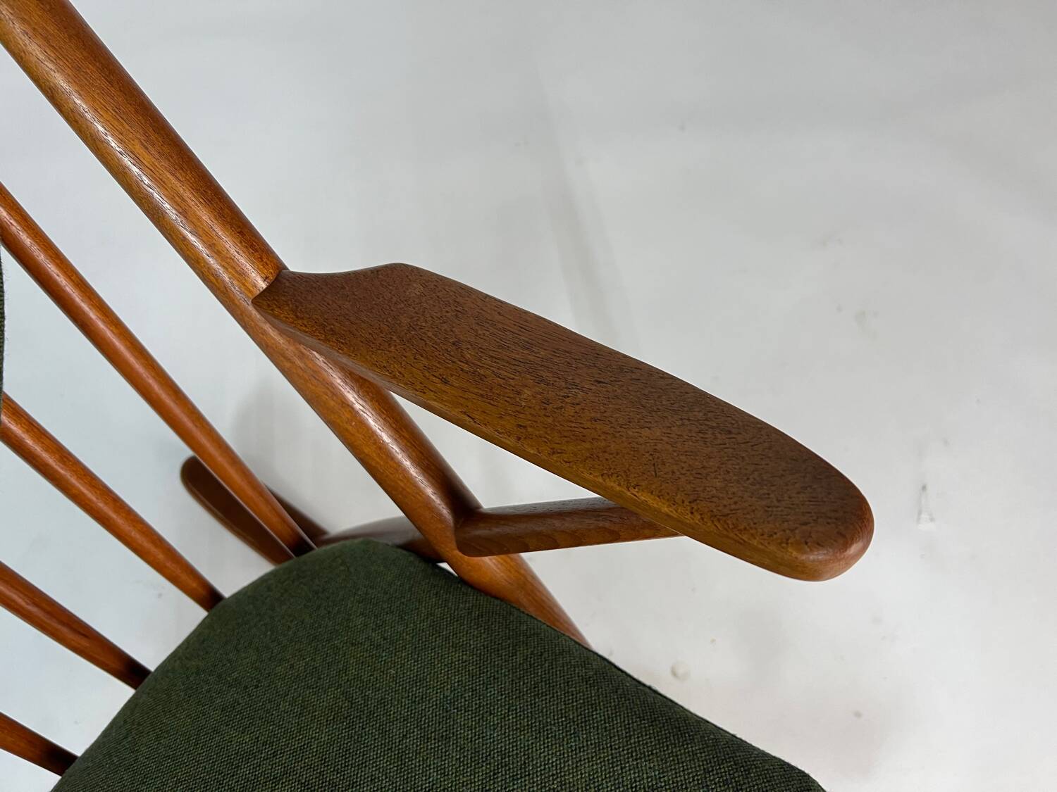 Danish teak rocking chair by Frank Reenskaug for Bramin 60s midcentury