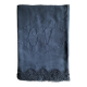Antique Linen and Hemp Sheet Dyed in Night Blue