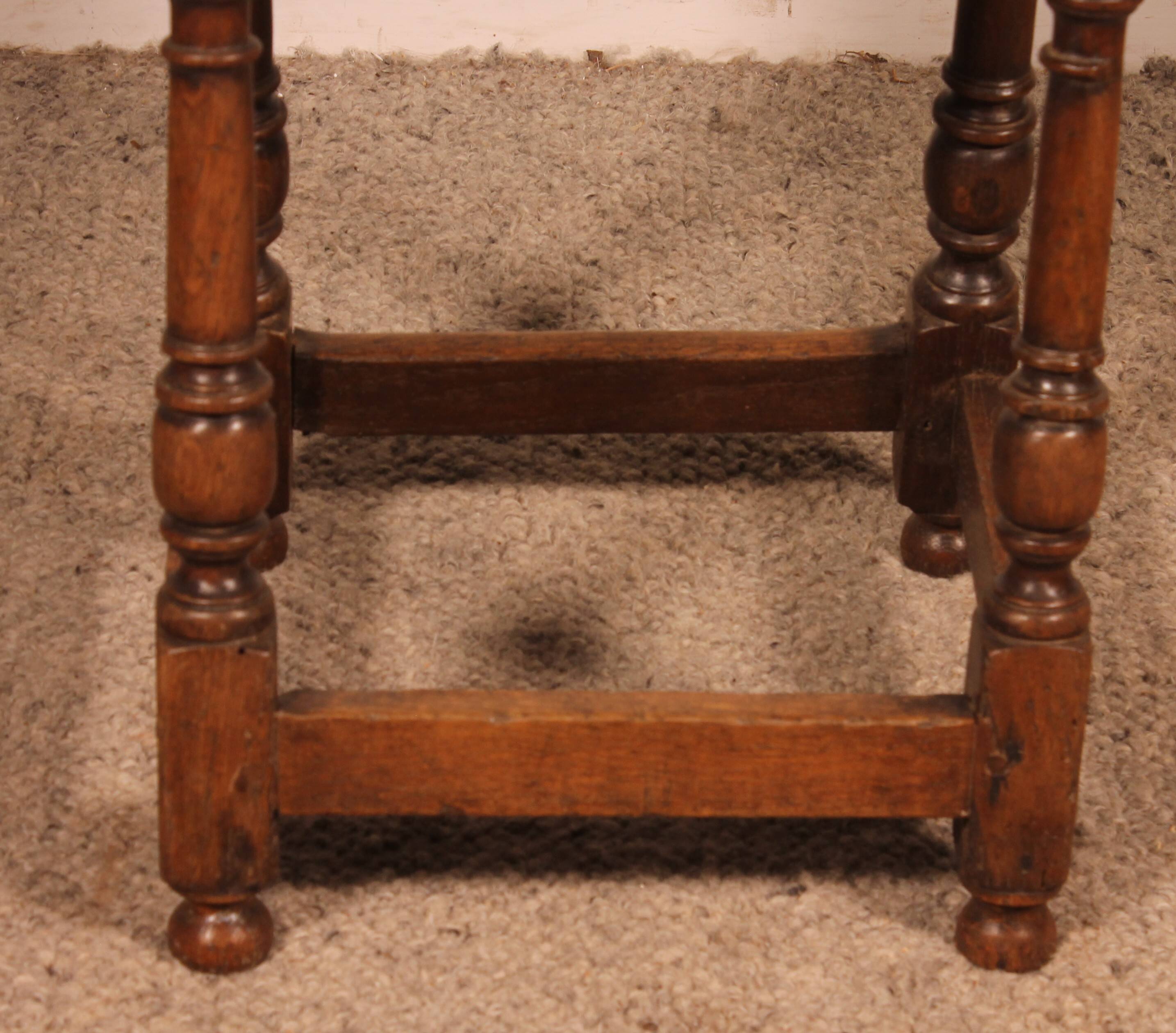 Early 17th Century Oak Jointstool