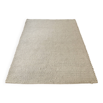 Tapis Laine Boucle Beige Claire