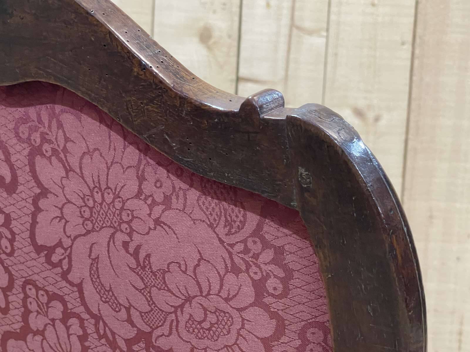 Regency period armchair in 18th century walnut to be reupholstered