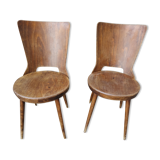 Set of 2 Baumann wooden chairs