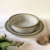 Duo of serving dishes in grand feu stoneware, Brenne earthenware