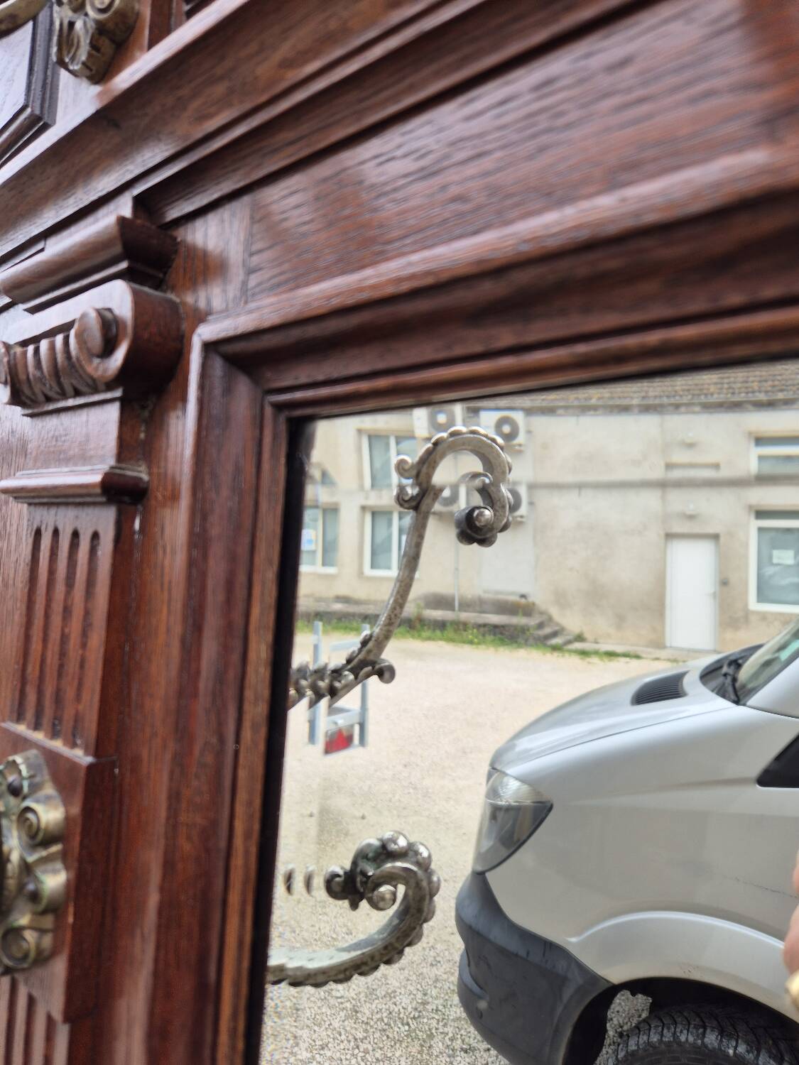 Cloakroom Napoleon III coat rack 19th in solid oak
