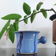 Tasse /  bolle vintage en grès émaillé, signé