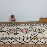 Handmade wool Berber rug 240x146 cm