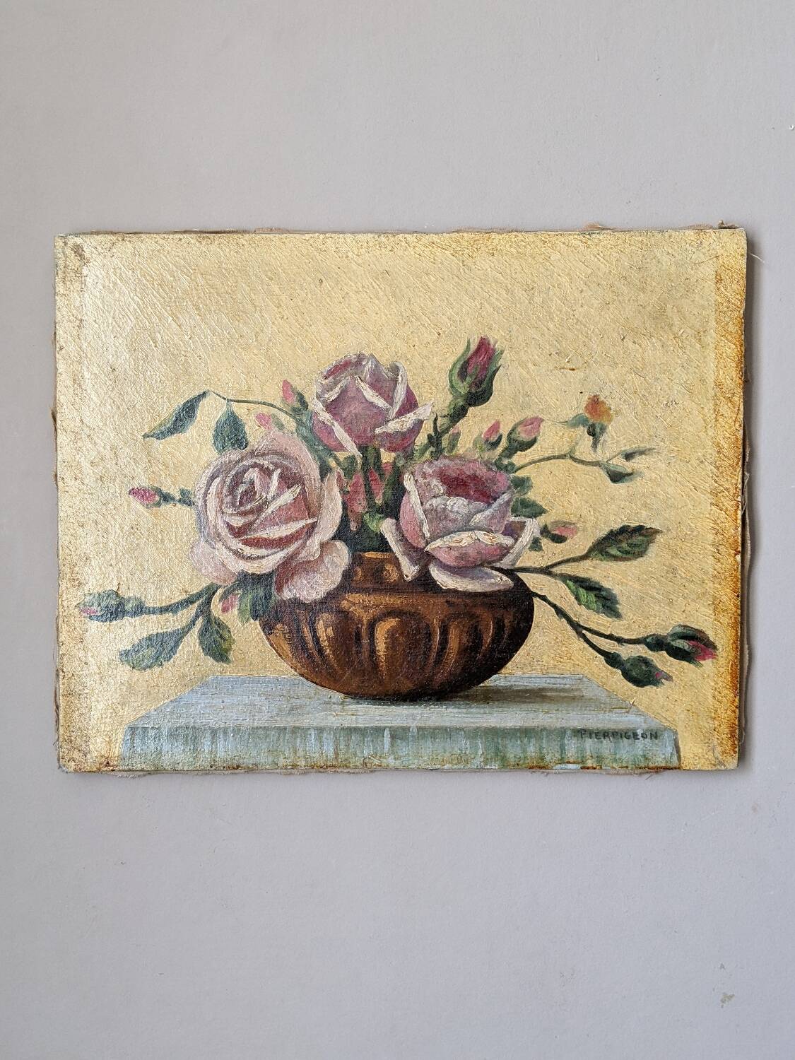 Acrylic on canvas decoration country bohemian still life