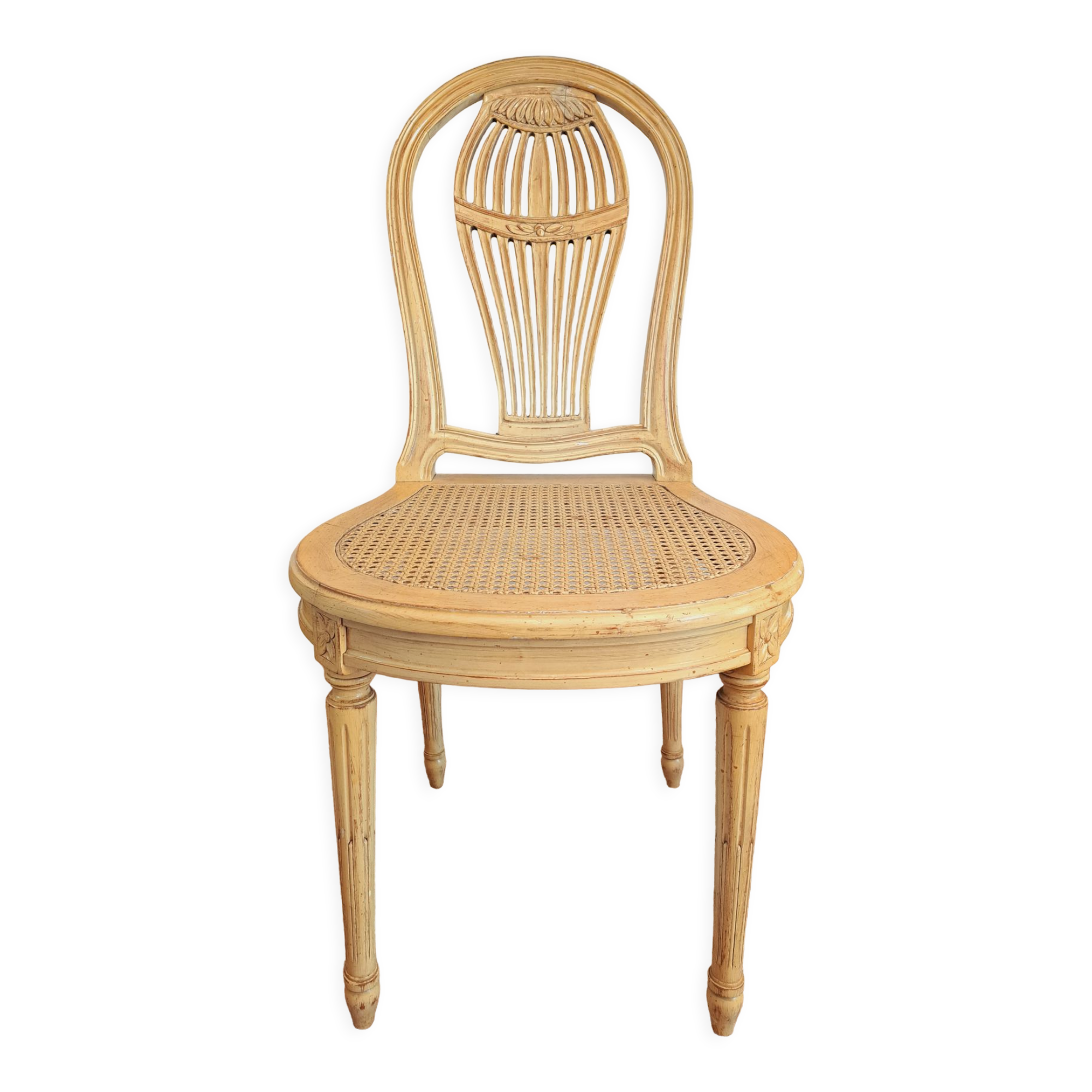 Provencal yellow Louis XVI style chair