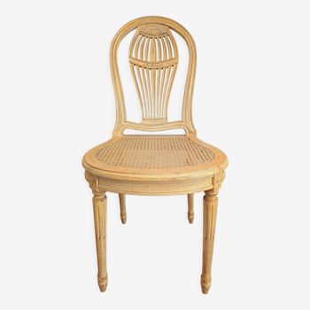 Chaise de style Louis XVI jaune provençale