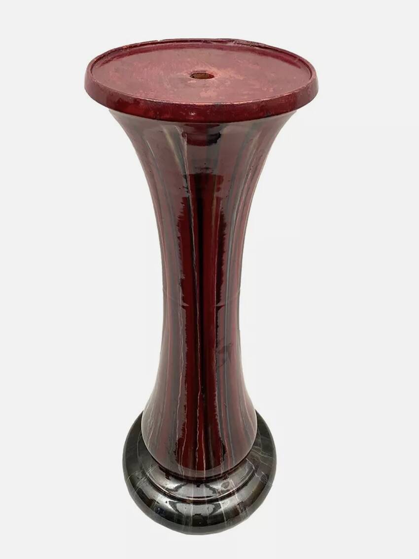 Jérôme Massier & Pierre Perret. Glazed ceramic table. Vallauris