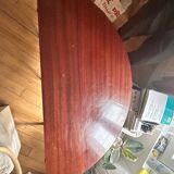 Table ronde Louis XVI en acajou