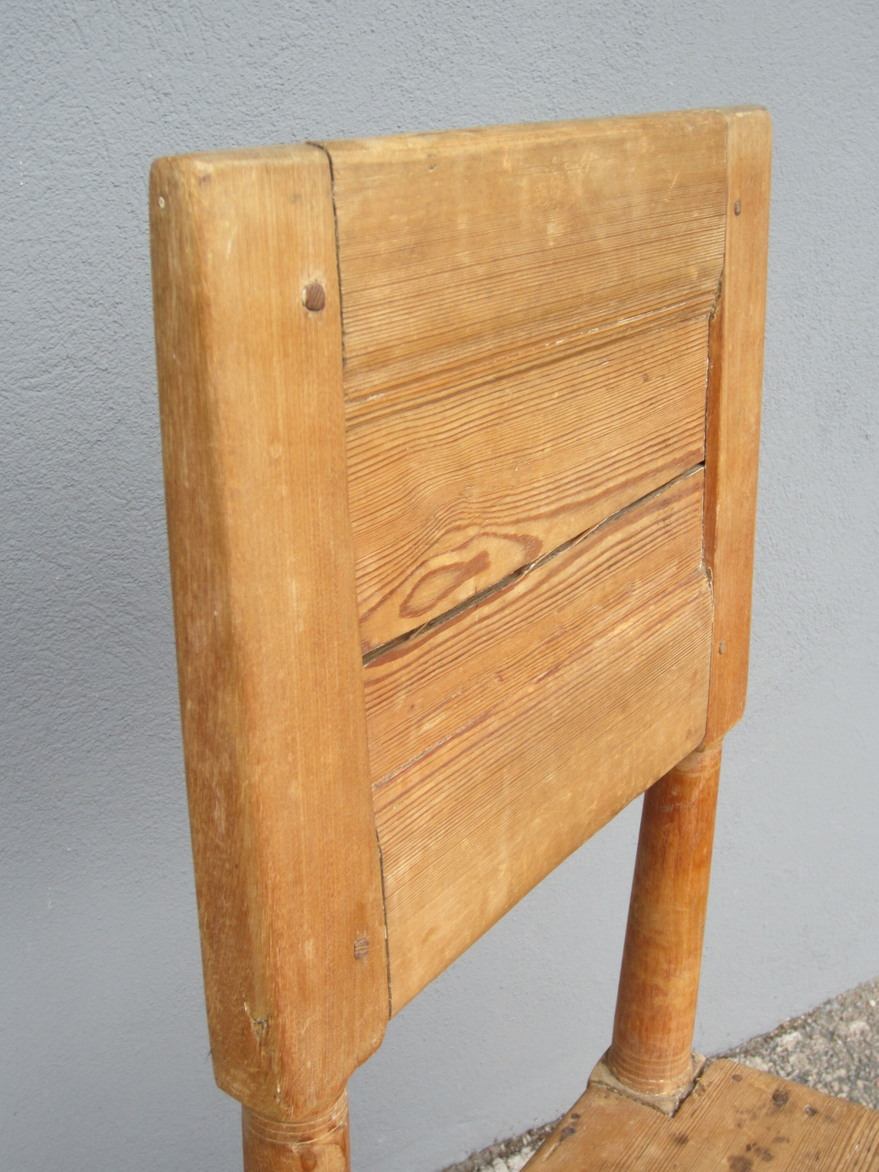 Rustic Scandinavian pine chair