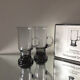 Wedgwood crystal set of 2 irish coffee glasses in smoke grey