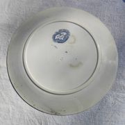 Assiette plate terre de fer U&C Sarreguemines