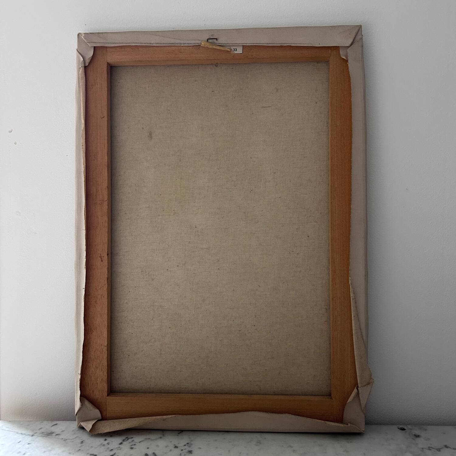 Brown female table signed R. Pauliere