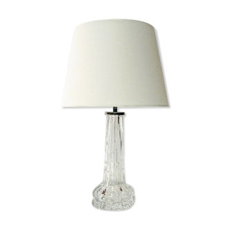 Swedish Crystal glass table lamp by Carl Fagerlund for Orrefors 1950s