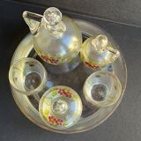 Non-selfish night service - art nouveau - hand-decorated satin blown crystal
