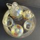 Non-selfish night service - art nouveau - hand-decorated satin blown crystal