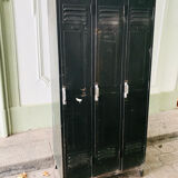 Vestiaire industriel, armoire métallique 3 portes