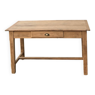 Antique farmhouse table with 1 drawer - 6 people