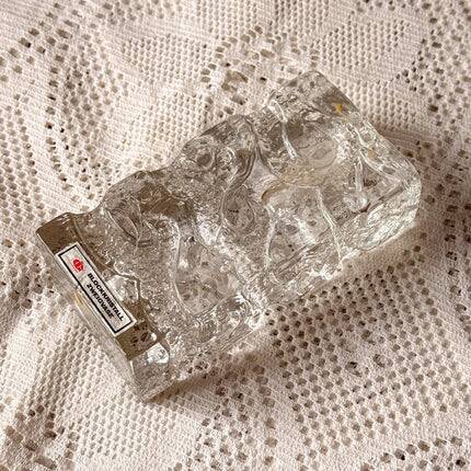 Vase Ingrid Glashütte soliflore in crystal Block crystal