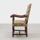 Antique armchair in walnut with tapestry upholstery, UK 17th century
