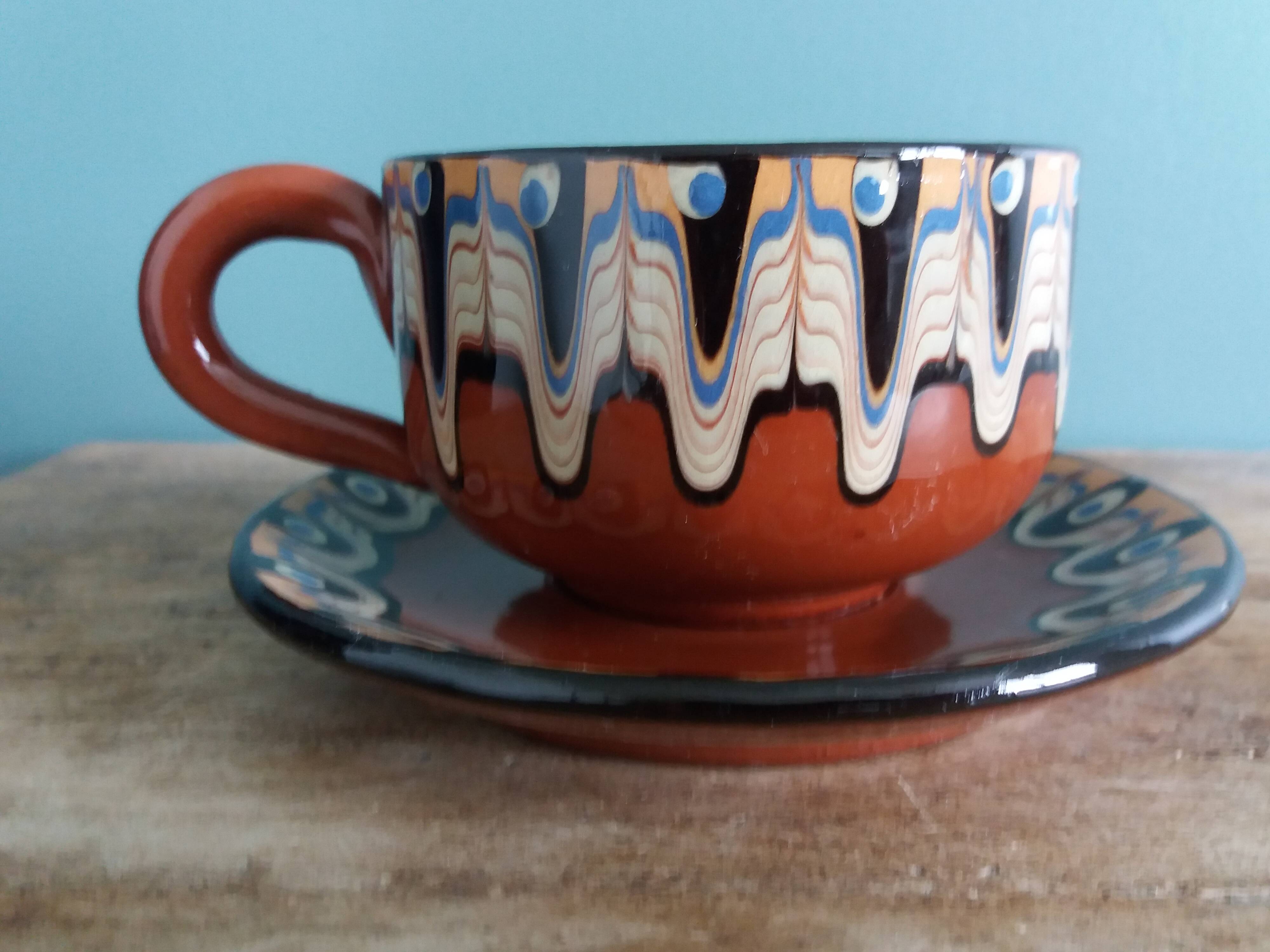 Tasse et soucoupe Trojan Bulgarie