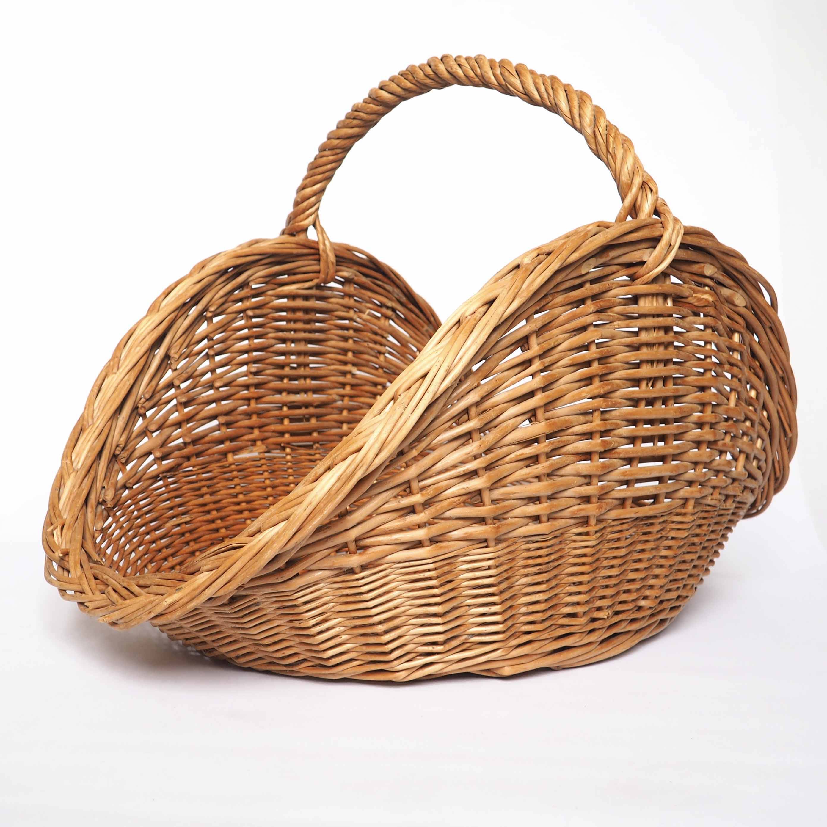 Light rattan log basket