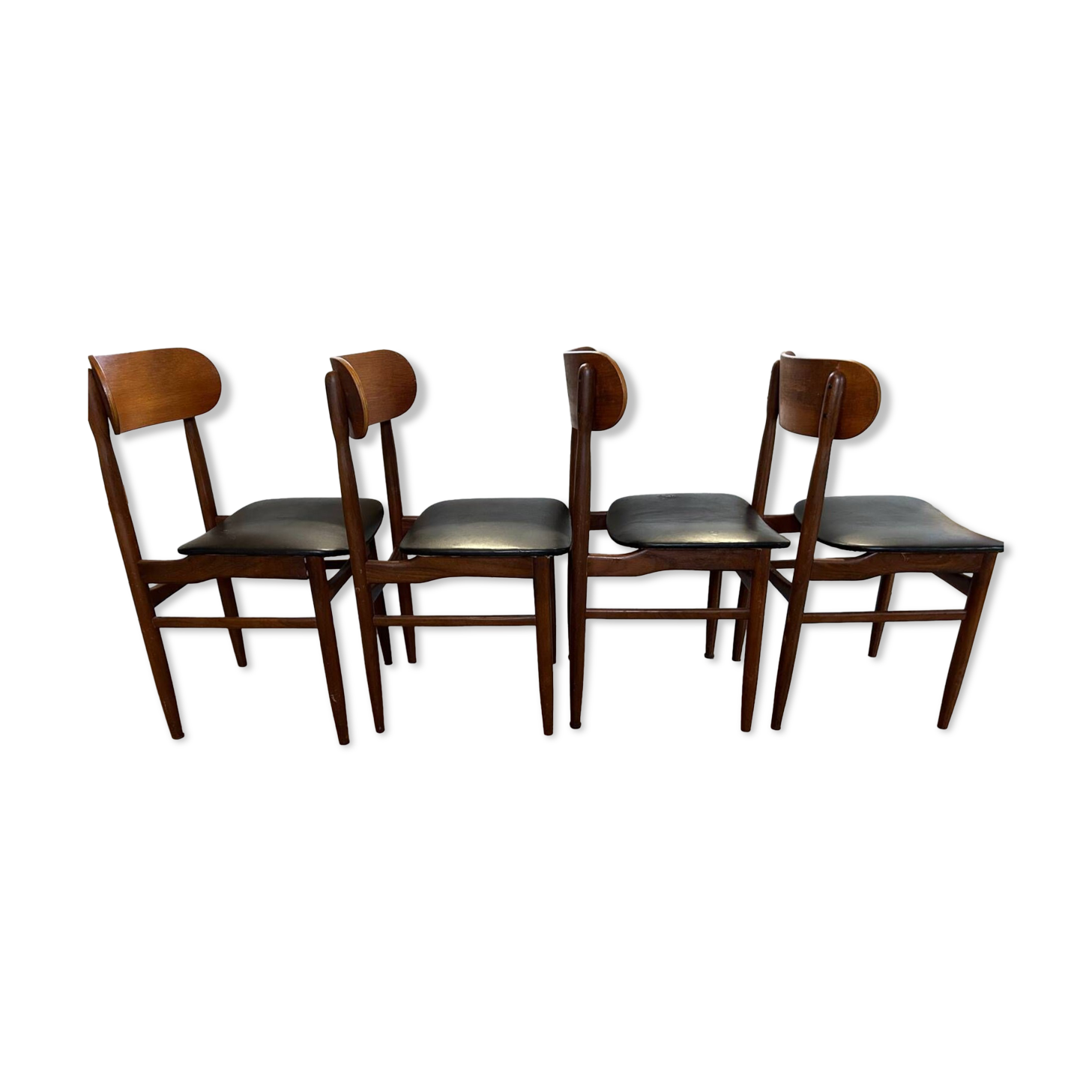 Set of 4 vintage Italian chairs, produced in the 60s by Gessef Consorzio Sedie Friuli