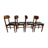 Set of 4 vintage Italian chairs, produced in the 60s by Gessef Consorzio Sedie Friuli