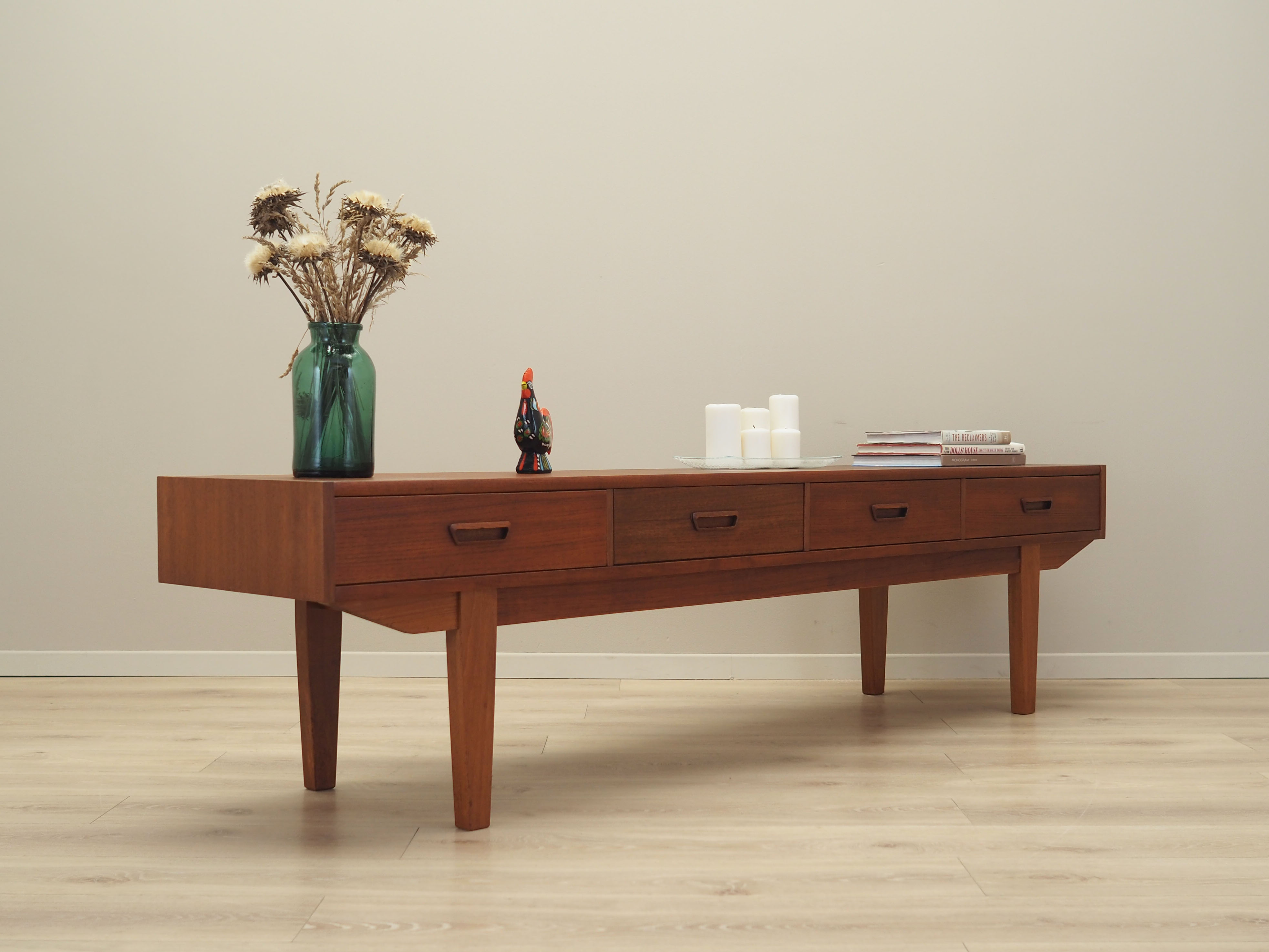 Teak lowboard, Danish design, 1960s, production: Denmark