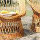 Vintage wicker chairs and table