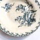 Vintage decorative plate, Gien Chardon bleu model, ironstone.