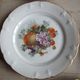 Set of 5 antique Limoges porcelain plates L.J.V with fruit decoration