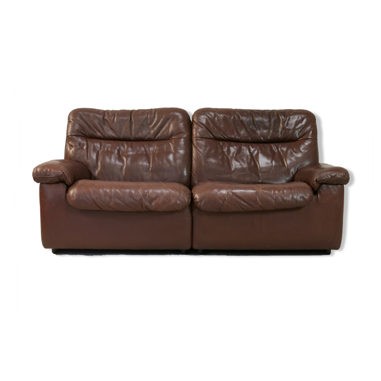Sofa De Sede. Leather "chocolate" Switzerland, circa 1970
