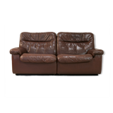 Canapé De Sede en cuir "chocolat" Suisse, circa 1970